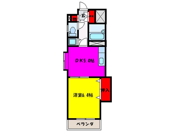 ラフィネ堺町の物件間取画像